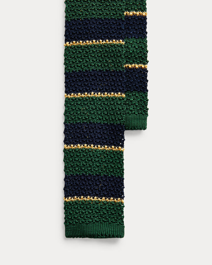 Ralph Lauren Striped Knit Silk Tie