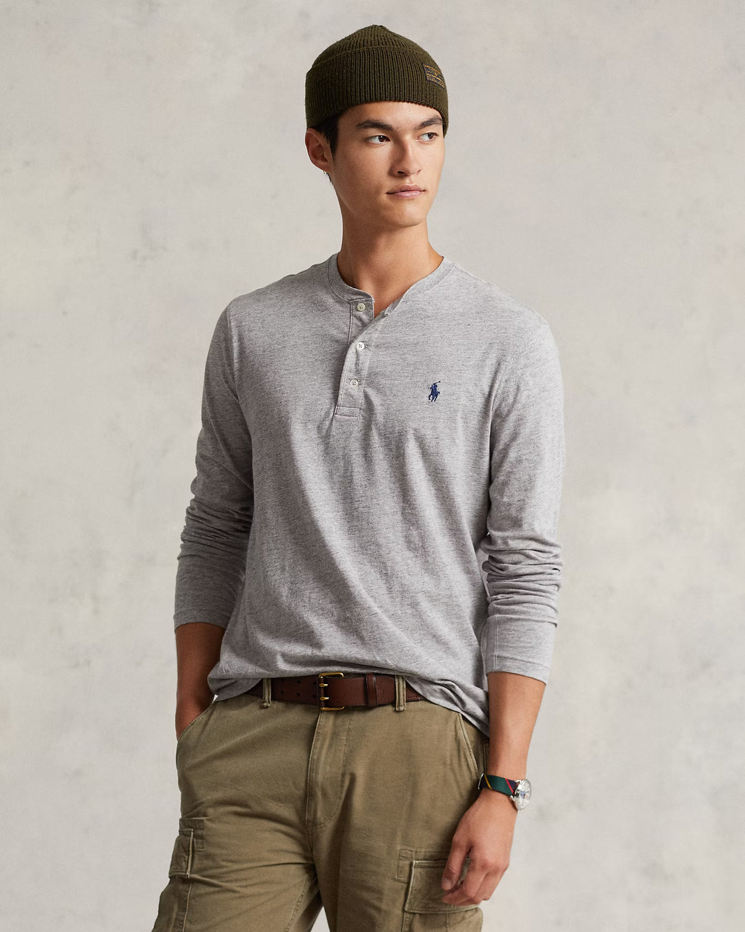 Ralph Lauren Slub Jersey Henley Shirt