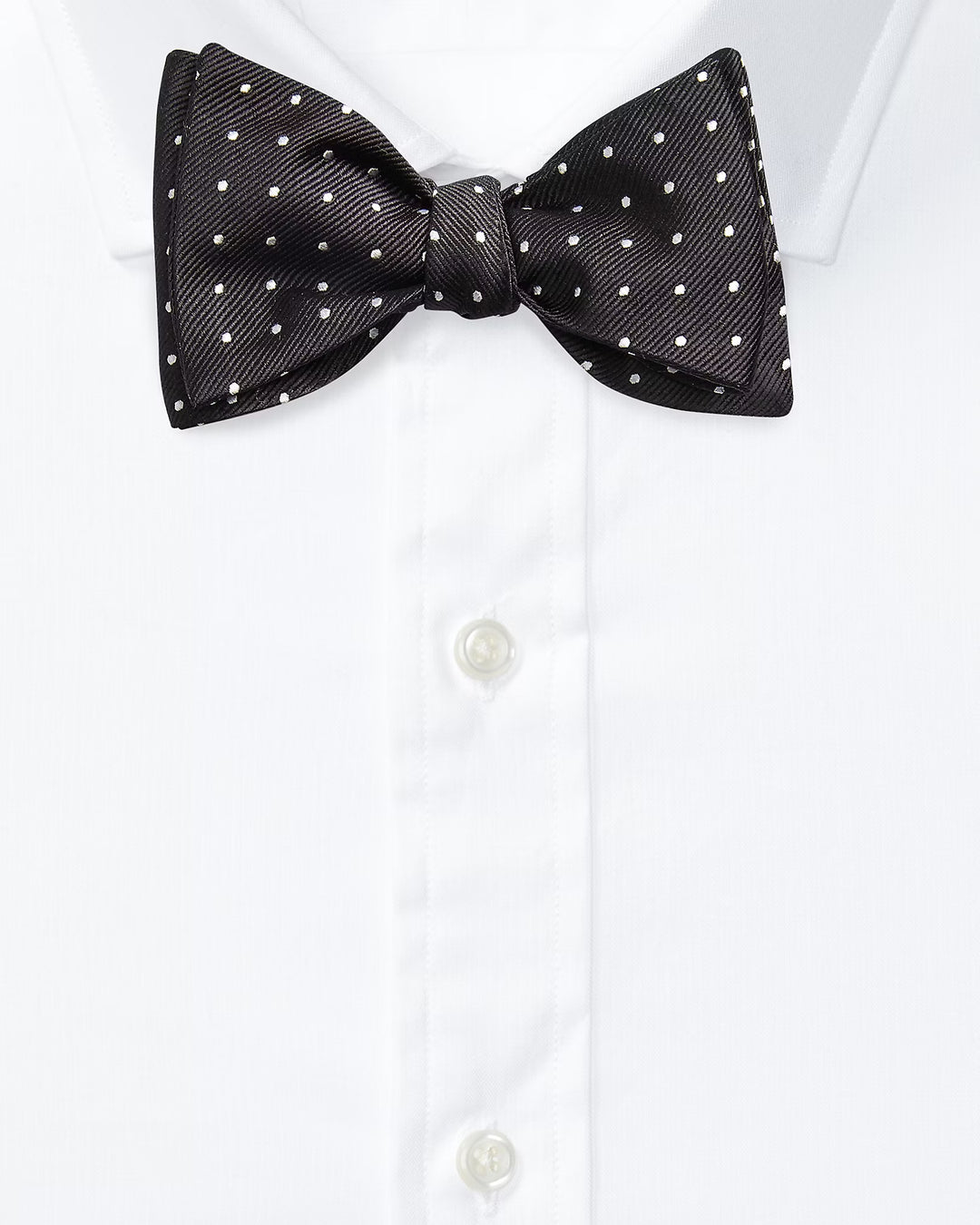 Ralph Lauren Polka-Dot Silk Repp Bow Tie