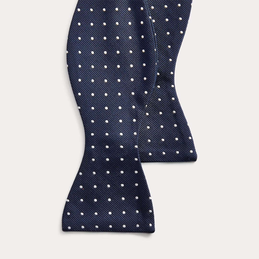 Ralph Lauren Polka-Dot Silk Repp Bow Tie