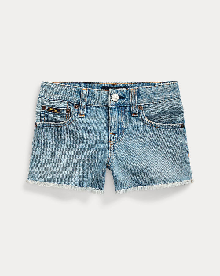 Ralph Lauren Frayed Cotton Denim Short