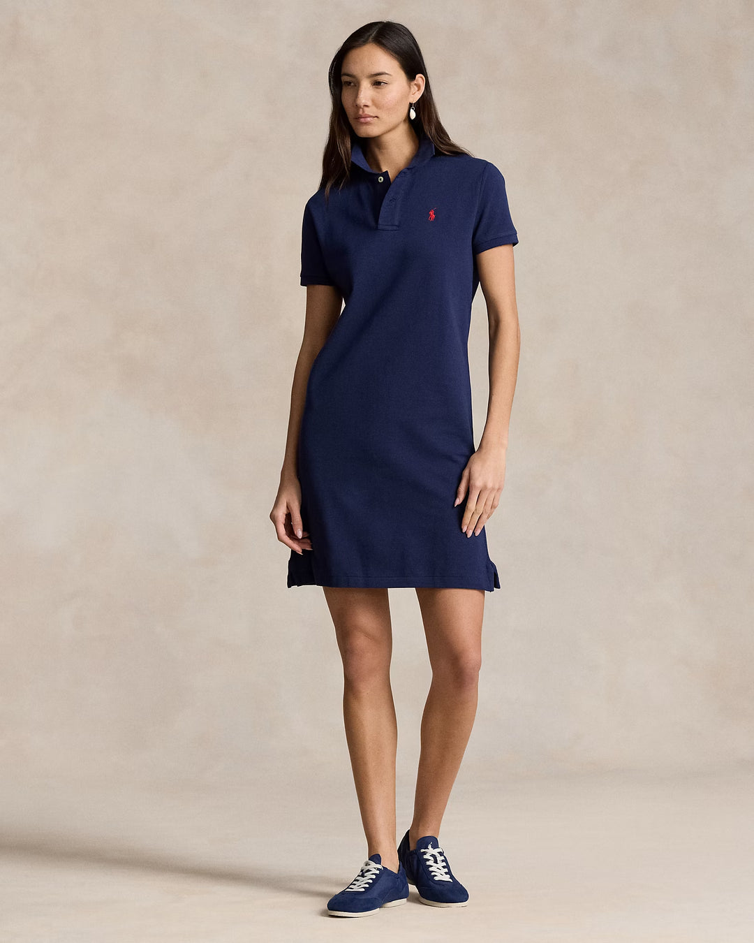 Ralph Lauren Cotton Mesh Polo Dress