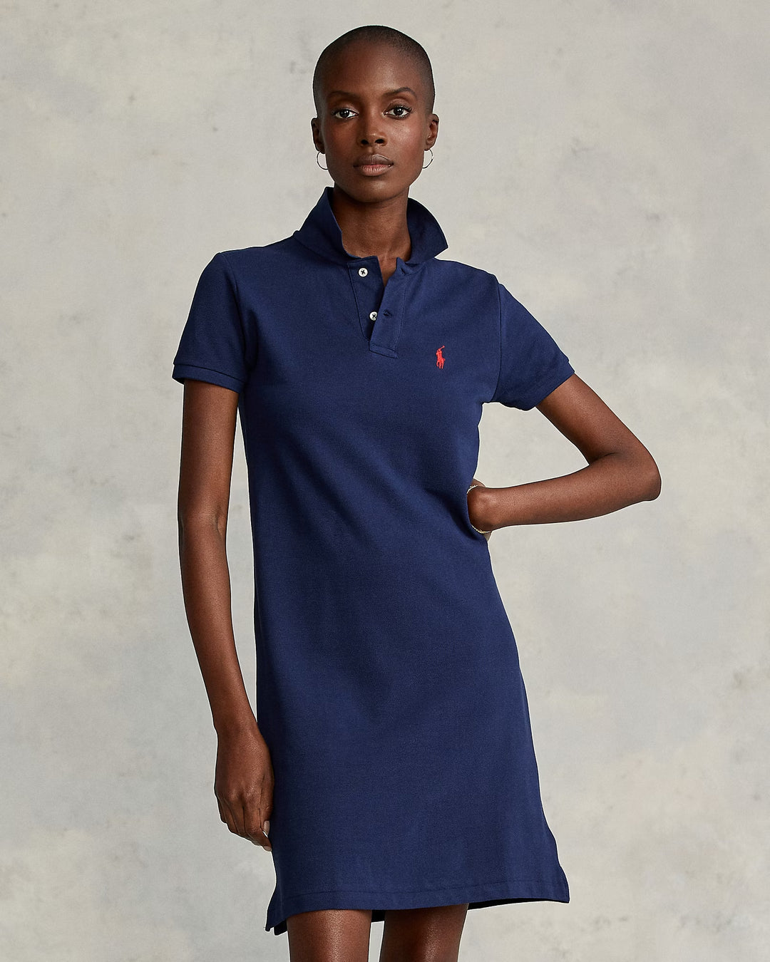 Ralph Lauren Cotton Mesh Polo Dress