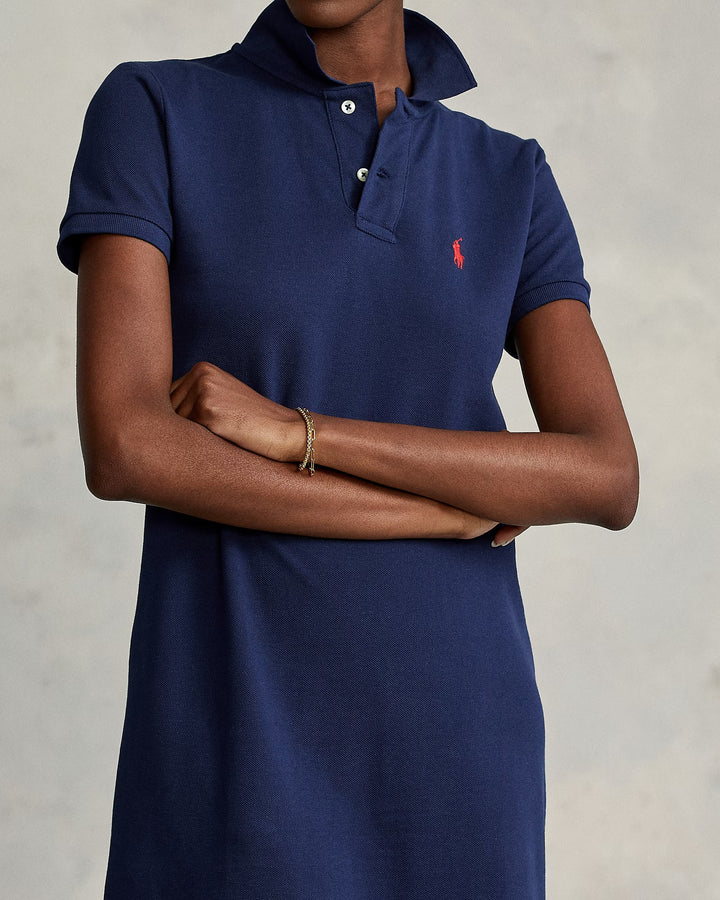 Ralph Lauren Cotton Mesh Polo Dress