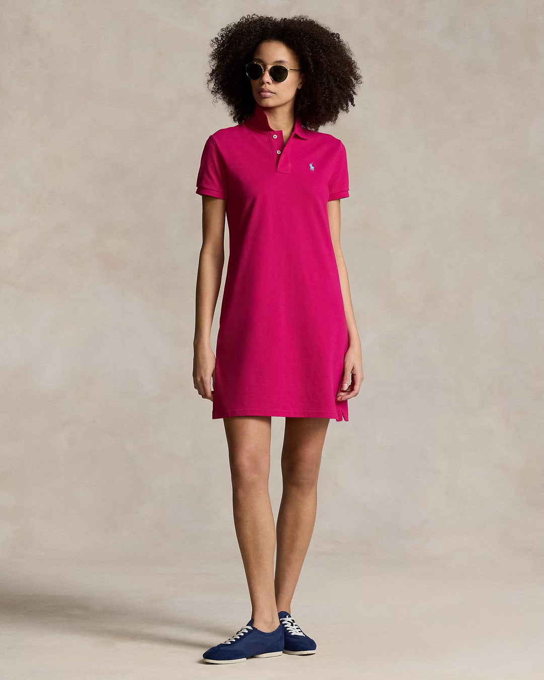Ralph Lauren Cotton Mesh Polo Dress