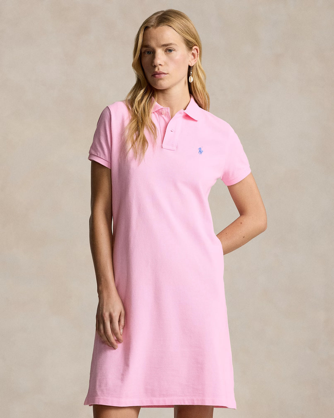 Ralph Lauren Cotton Mesh Polo Dress