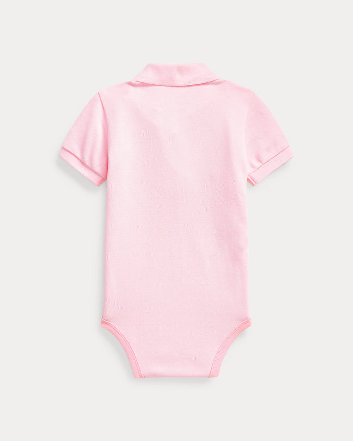 Ralph Lauren Cotton Mesh Polo Bodysuit