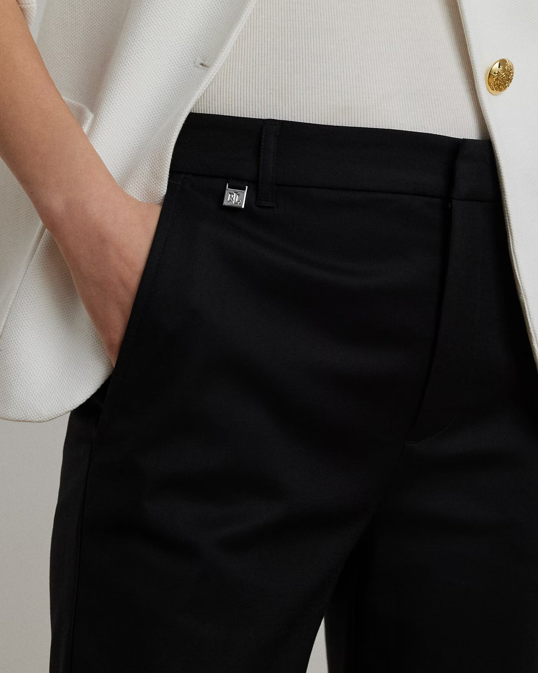 Ralph Lauren Double-Faced Stretch Cotton Pant