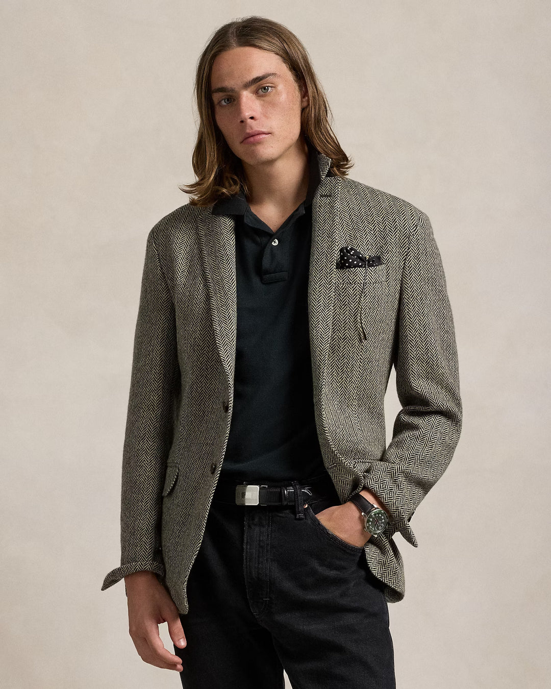 Ralph Lauren Polo Soft Tailored Herringbone Jacket