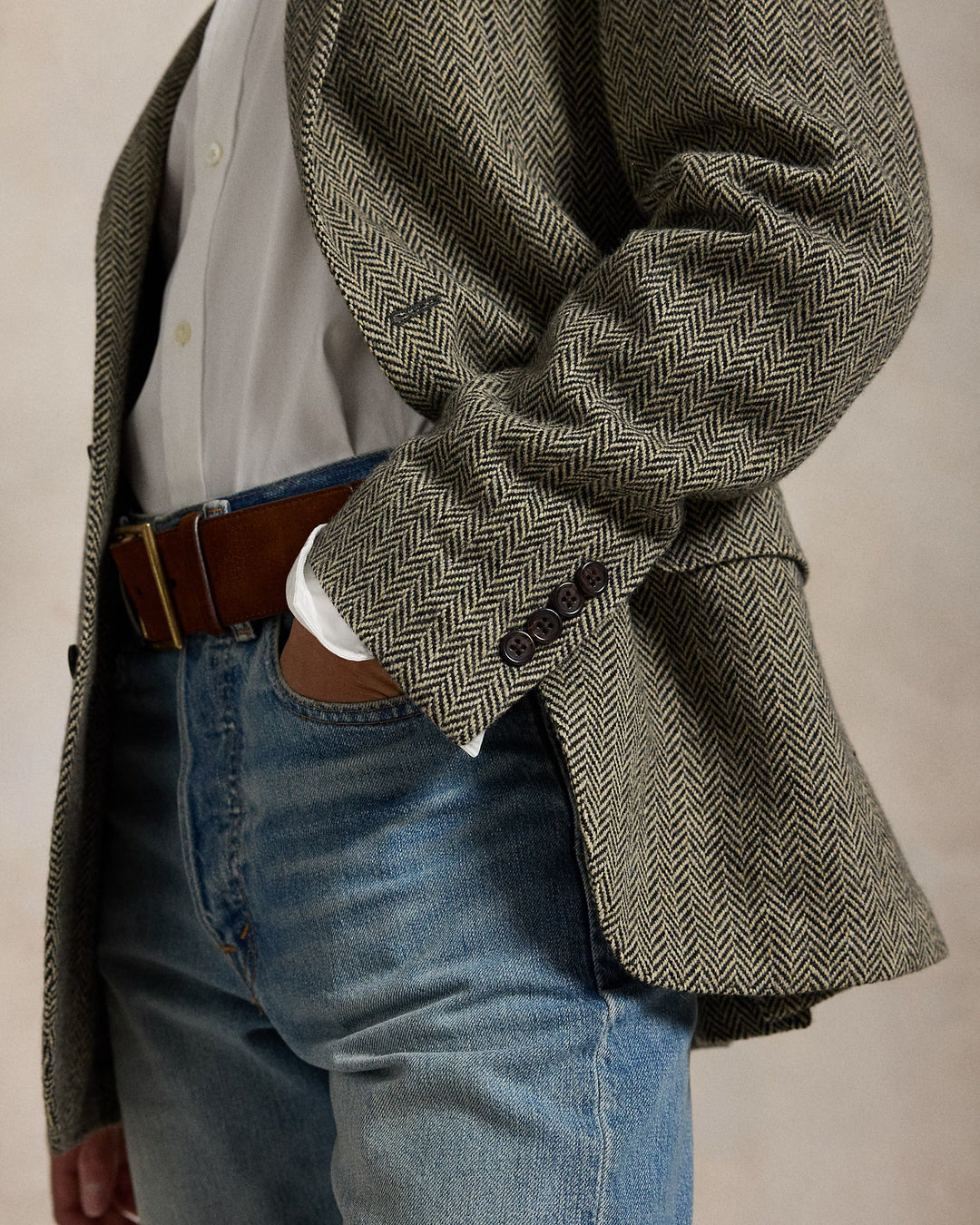 Ralph Lauren Polo Soft Tailored Herringbone Jacket