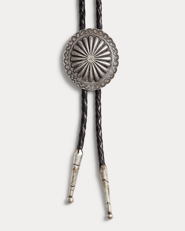 Ralph Lauren Braided Leather Bolo Tie