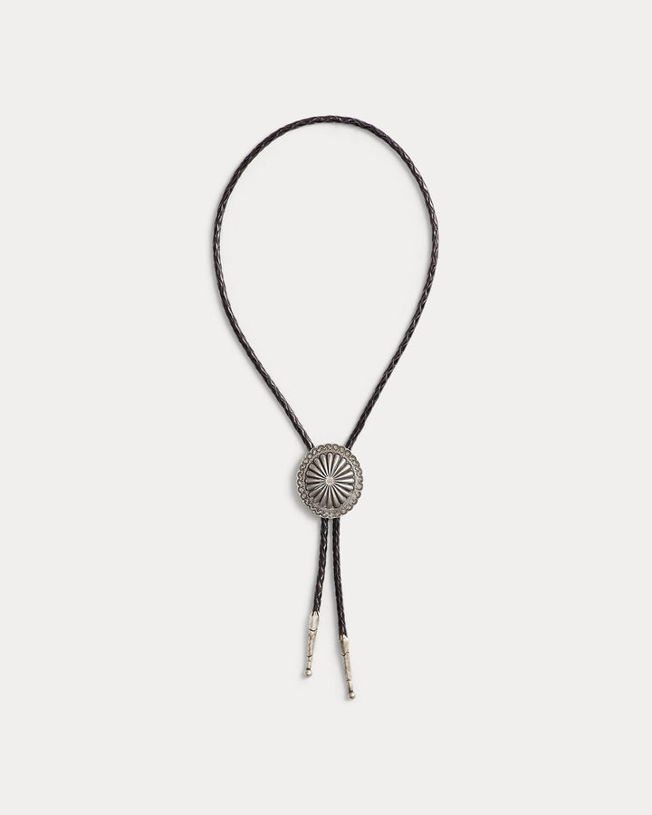 Ralph Lauren Braided Leather Bolo Tie