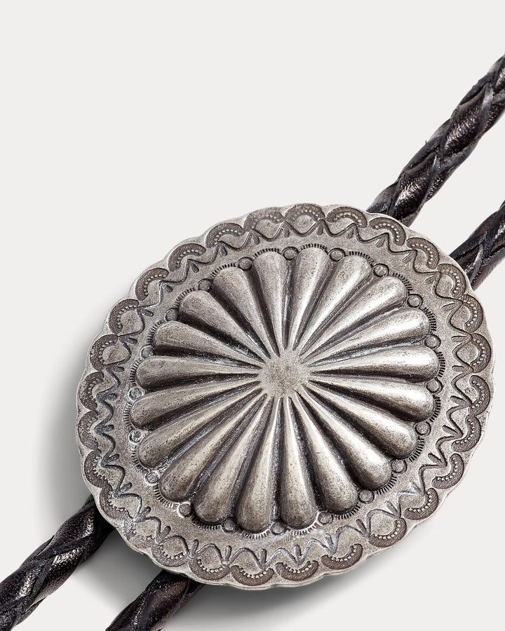 Ralph Lauren Braided Leather Bolo Tie