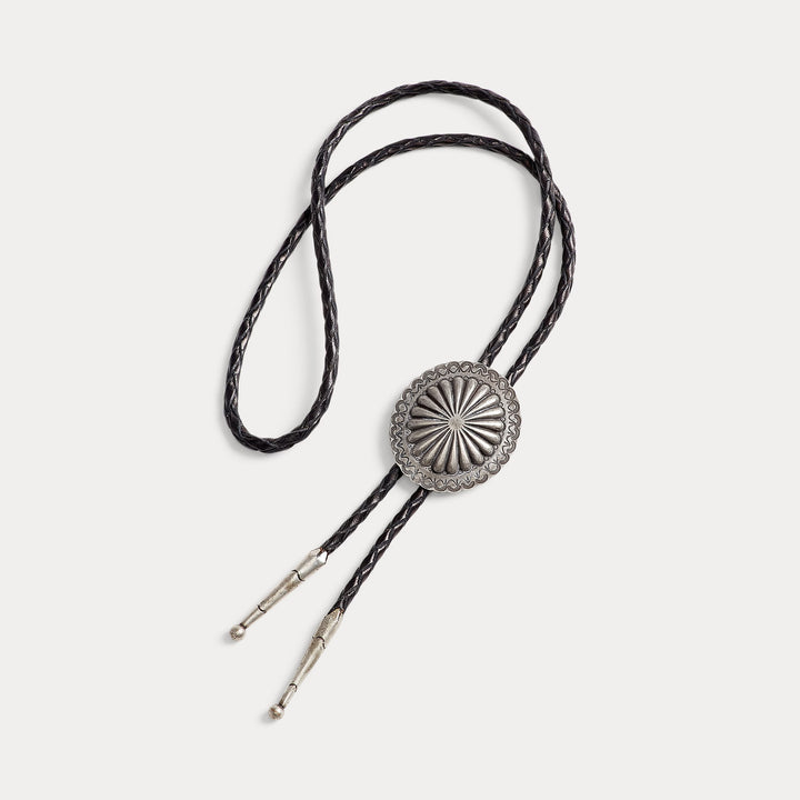 Ralph Lauren Braided Leather Bolo Tie