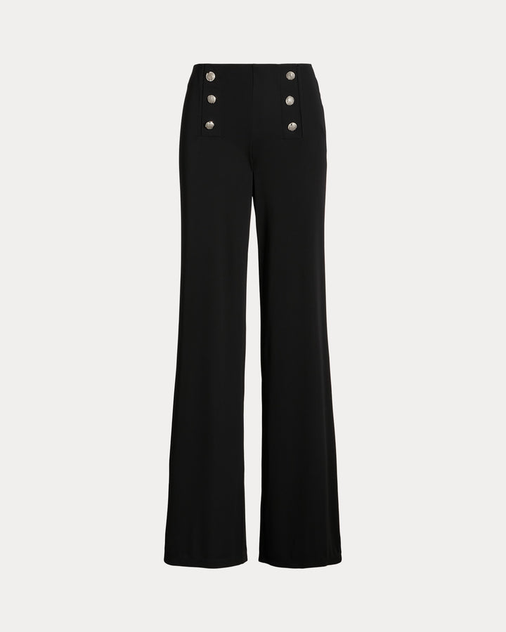Ralph Lauren Stretch Jersey Wide-Leg Pant