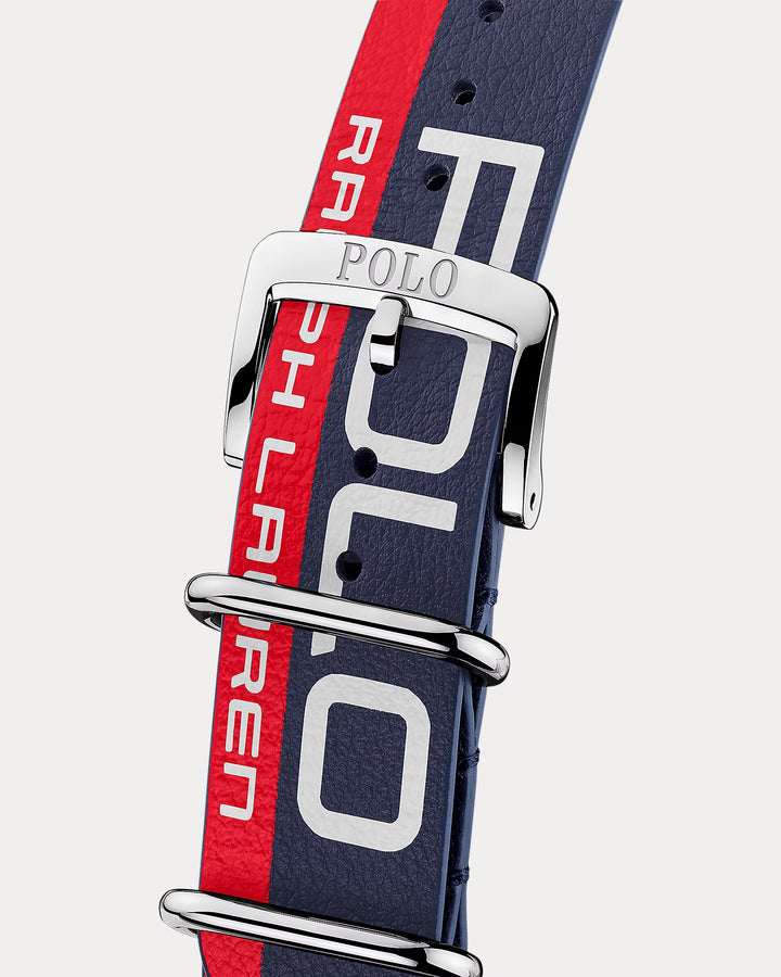 Ralph Lauren 42 MM Polo Player Steel Blue Dial