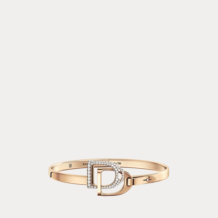 Ralph Lauren Pavé Diamond Double-Stirrup Bangle