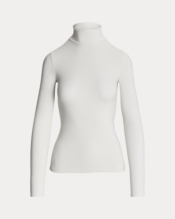 Ralph Lauren Stretch Ribbed Turtleneck