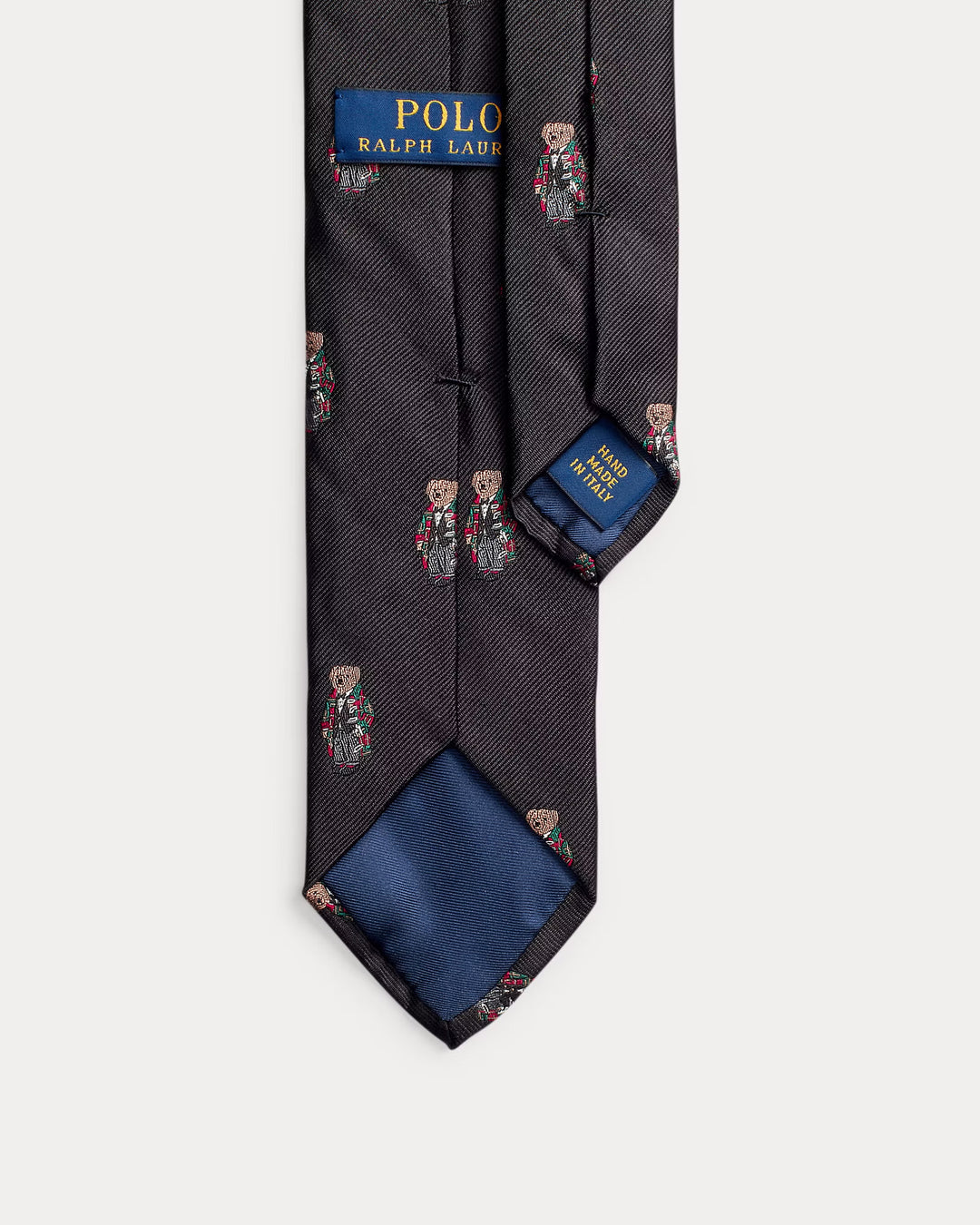 Ralph Lauren Polo Bear Silk Narrow Tie