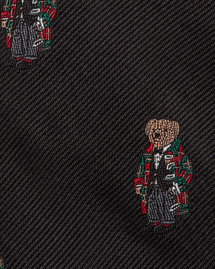 Ralph Lauren Polo Bear Silk Narrow Tie