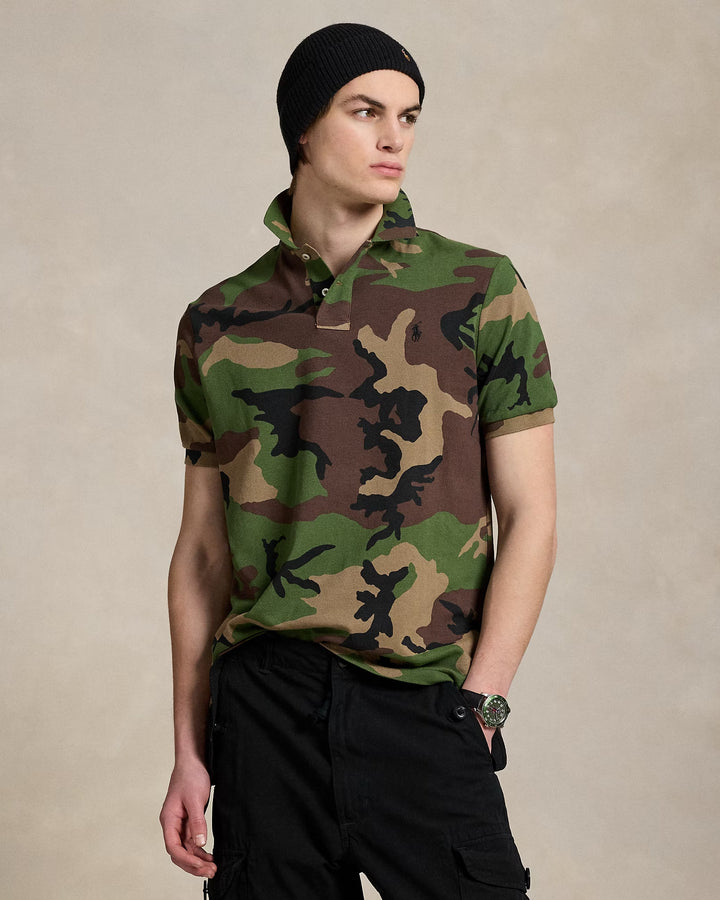 Ralph Lauren Classic Fit Camo Mesh Polo Shirt