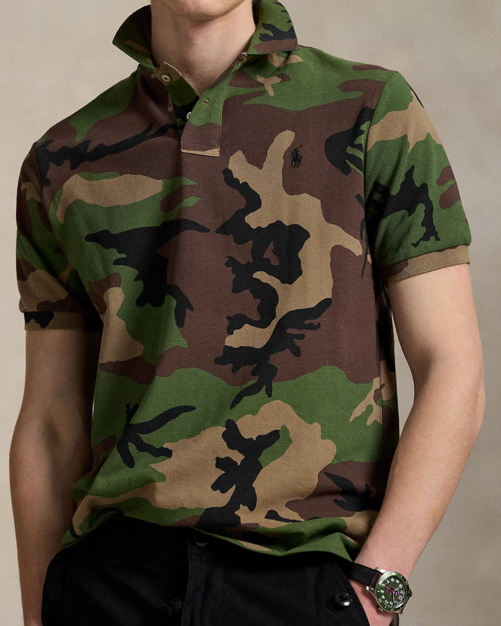 Ralph Lauren Classic Fit Camo Mesh Polo Shirt