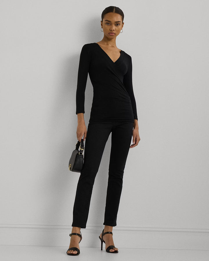 Ralph Lauren Surplice Jersey Top