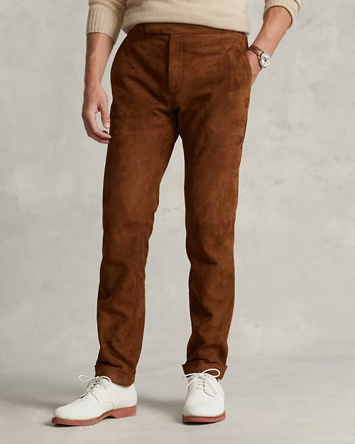 Ralph Lauren Suede Suit Trouser