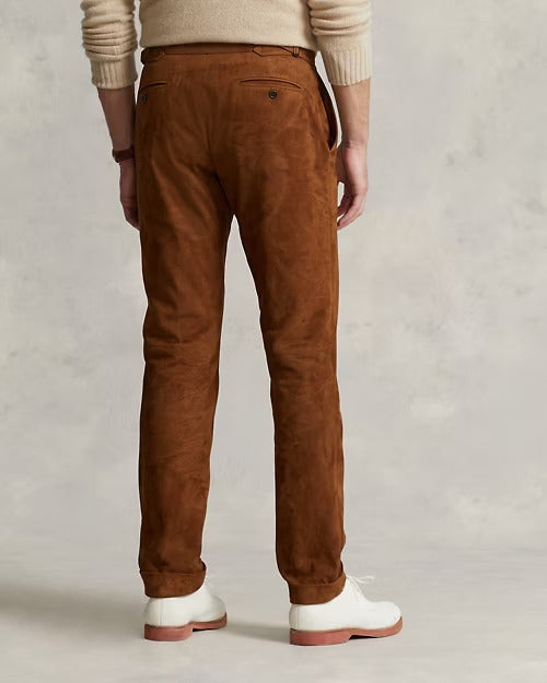 Ralph Lauren Suede Suit Trouser