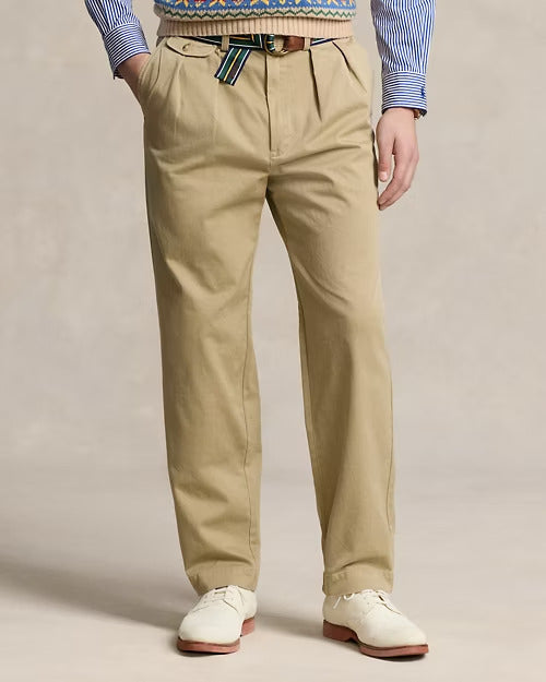 Ralph Lauren Whitman Relaxed Fit Pleated Chino Pant