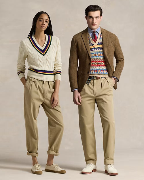 Ralph Lauren Whitman Relaxed Fit Pleated Chino Pant