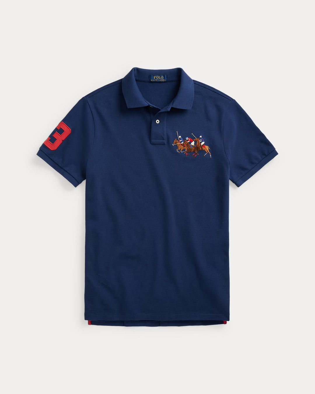 Ralph Lauren Classic Fit Triple-Pony Mesh Polo Shirt