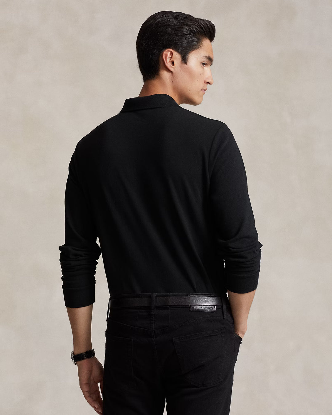 Ralph Lauren Mesh Long-Sleeve Polo Shirt – All Fits