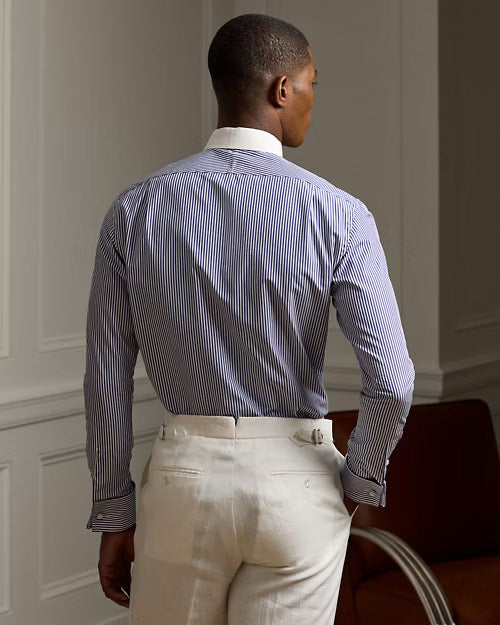 Ralph Lauren Bengal-Stripe French Cuff Shirt