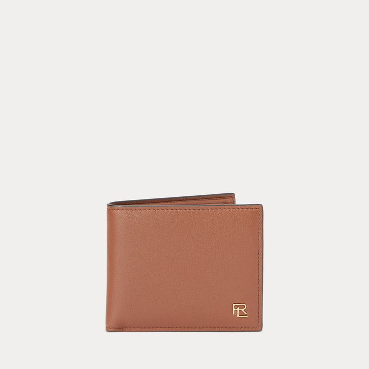 Ralph Lauren Metal-Plaque Calfskin Wallet