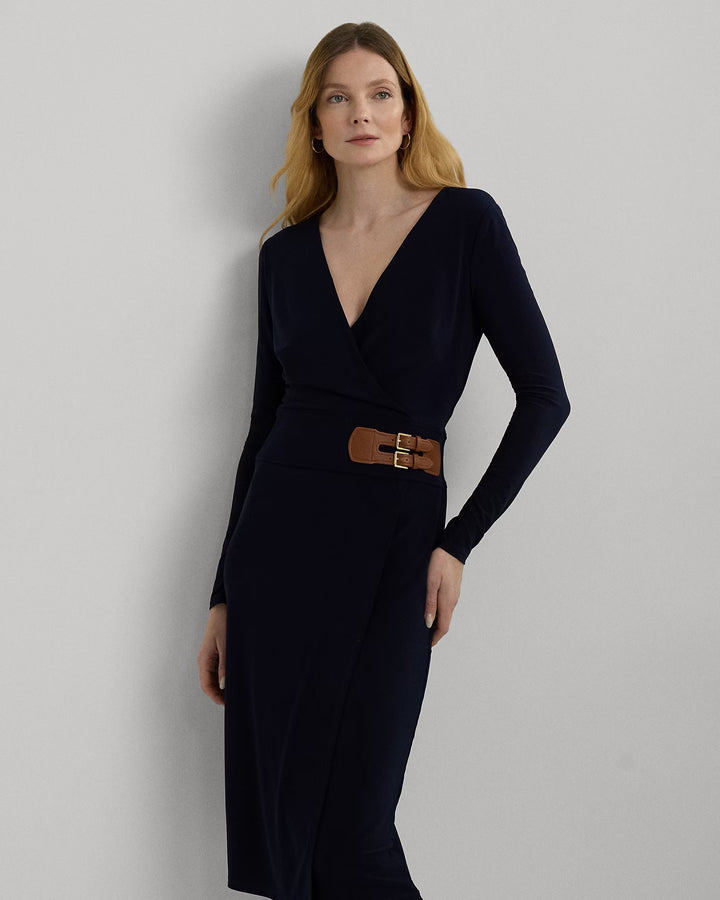 Ralph Lauren Buckled Jersey Dress