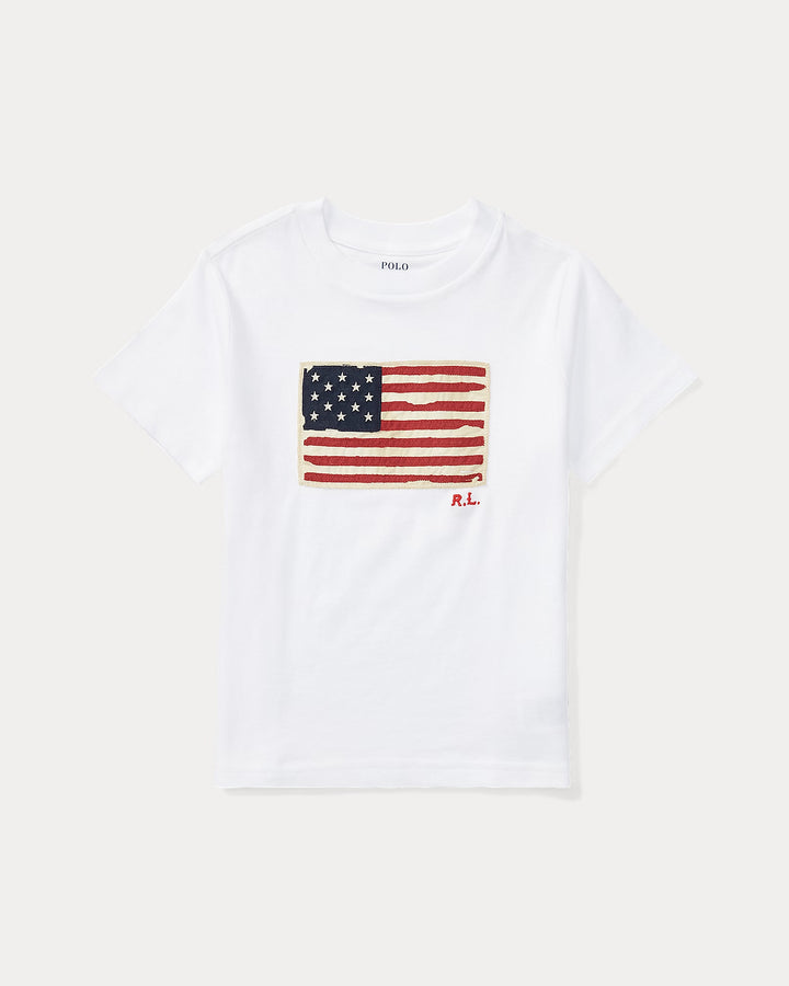 Ralph Lauren Flag Cotton Jersey Tee