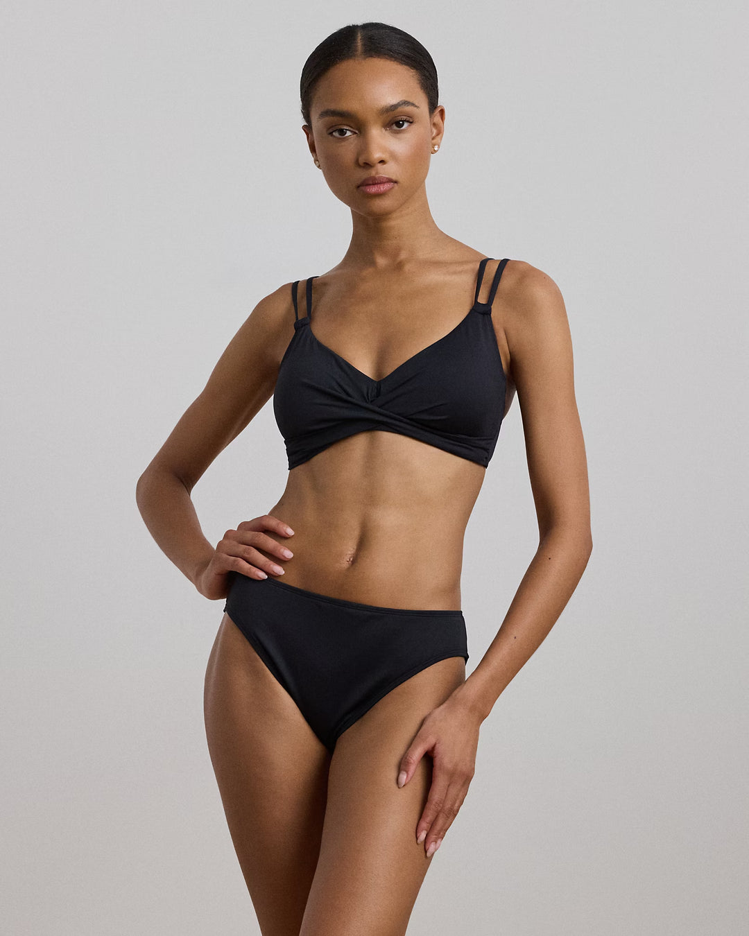Ralph Lauren Double-Strap Twisted Bikini Top