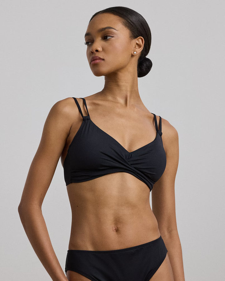 Ralph Lauren Double-Strap Twisted Bikini Top