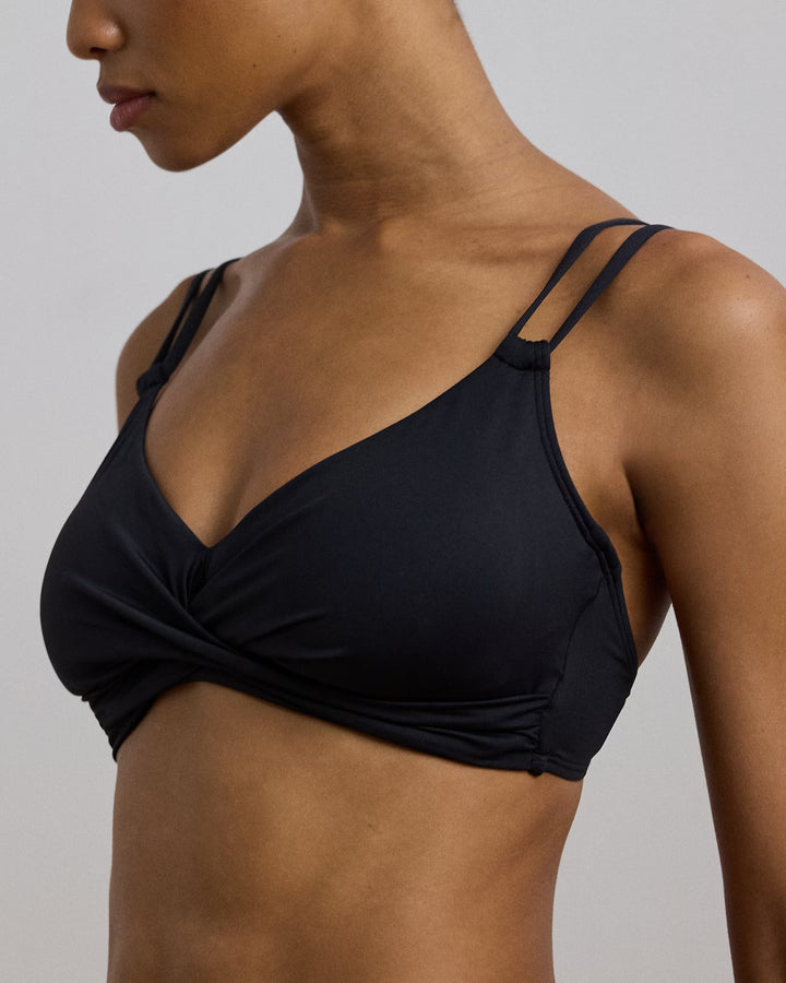 Ralph Lauren Double-Strap Twisted Bikini Top