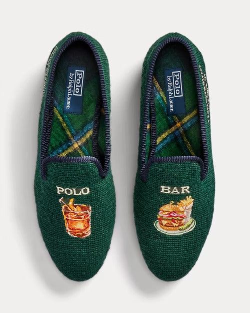 Ralph Lauren Paxton Nautical Needlepoint Slipper