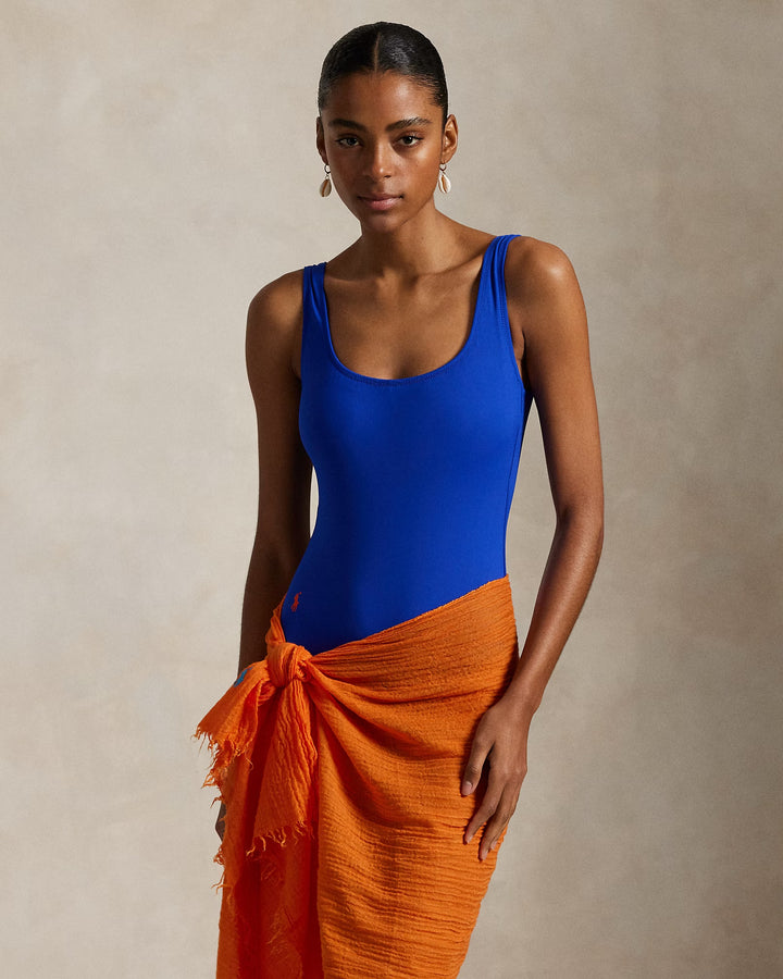 Ralph Lauren Scoopback One-Piece Swimsuit