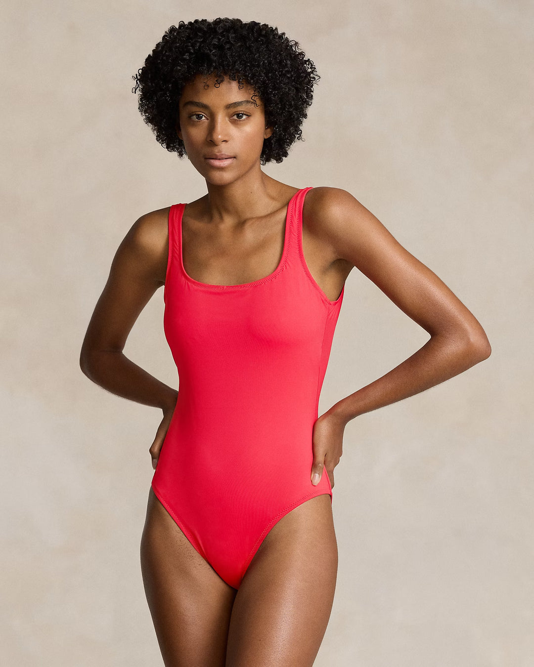 Ralph Lauren Scoopback One-Piece Swimsuit