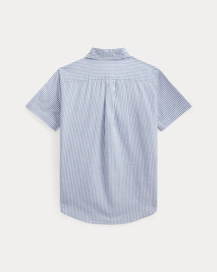Ralph Lauren Cotton Seersucker Short-Sleeve Shirt