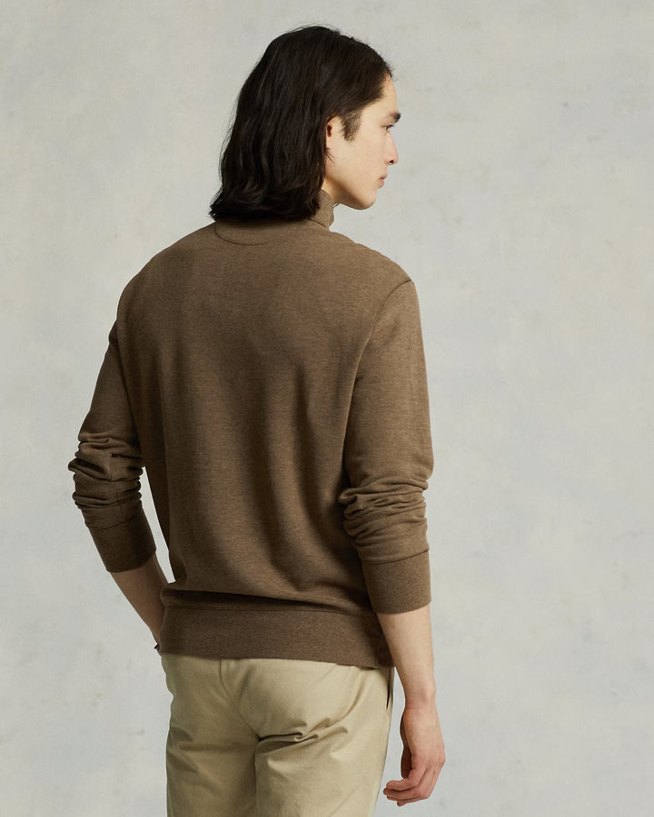 Ralph Lauren Luxury Jersey Quarter-Zip Pullover