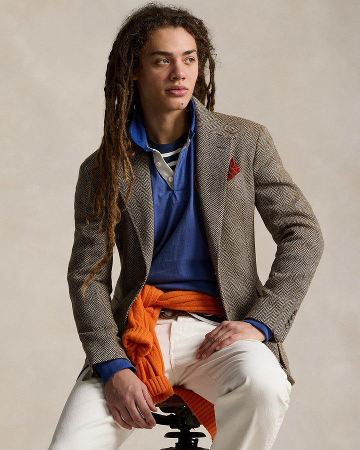 Ralph Lauren The RL67 Linen-Blend Herringbone Jacket