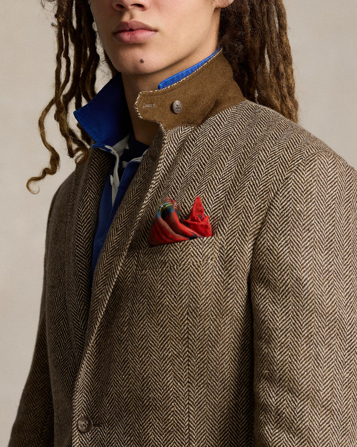 Ralph Lauren The RL67 Linen-Blend Herringbone Jacket