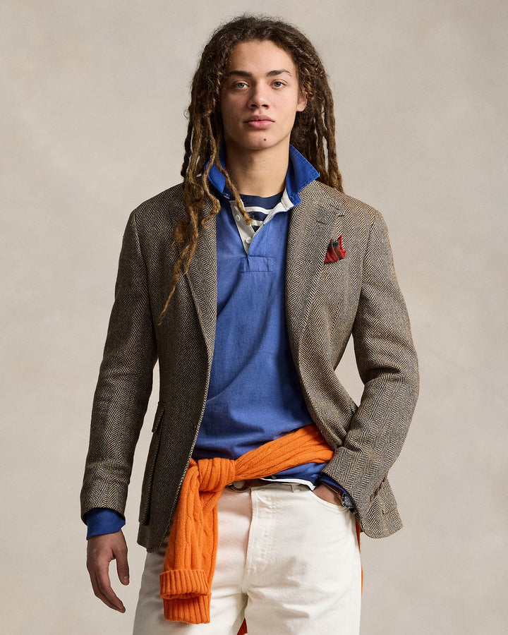 Ralph Lauren The RL67 Linen-Blend Herringbone Jacket