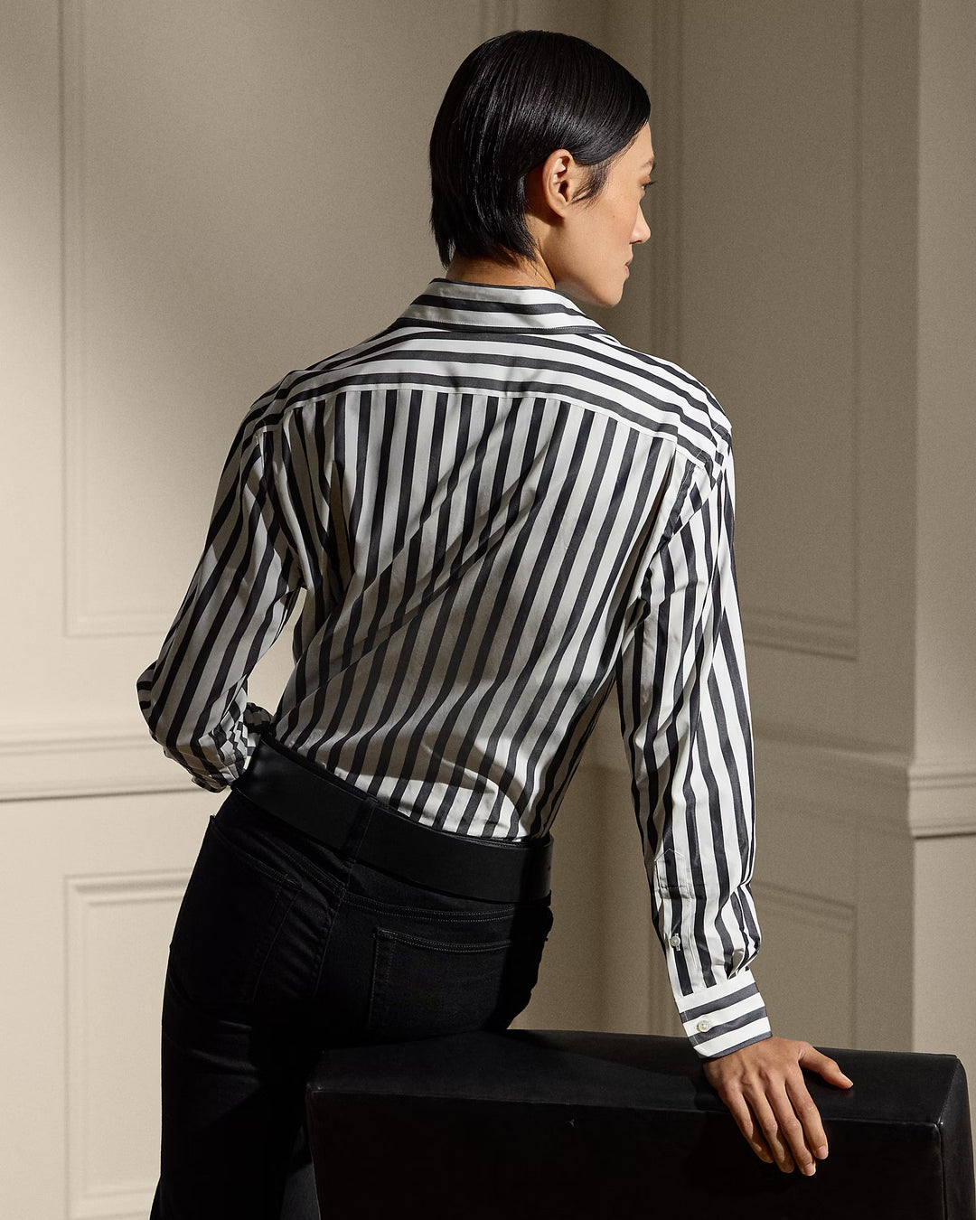 Ralph Lauren Capri Relaxed Fit Striped Cotton Shirt
