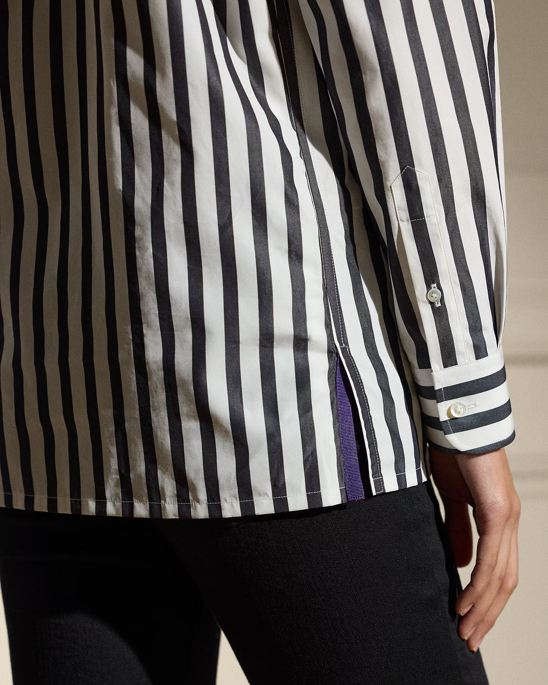 Ralph Lauren Capri Relaxed Fit Striped Cotton Shirt